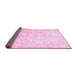 Sideview of Oriental Pink Traditional Rug, abs3346pnk