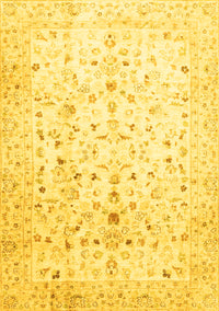 Oriental Yellow Traditional Rug, abs3346yw