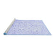 Sideview of Machine Washable Oriental Blue Traditional Rug, wshabs3346blu