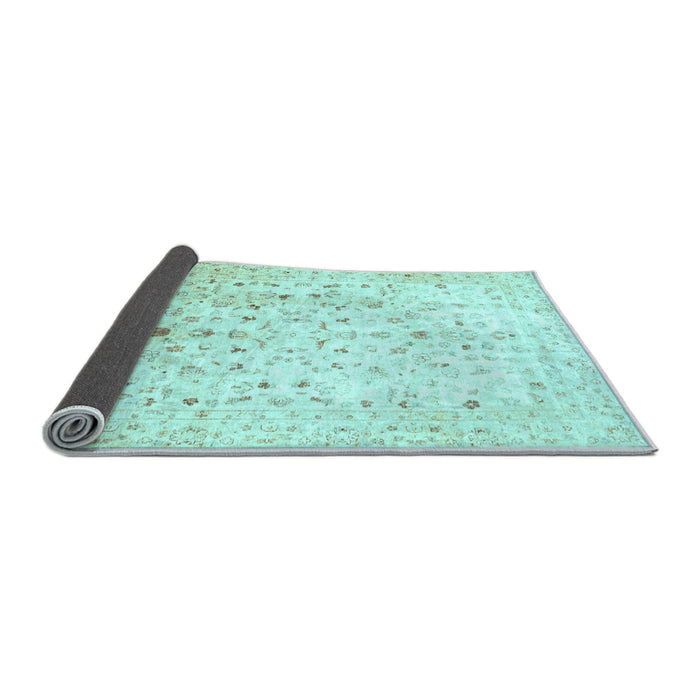 Sideview of Oriental Light Blue Traditional Rug, abs3346lblu