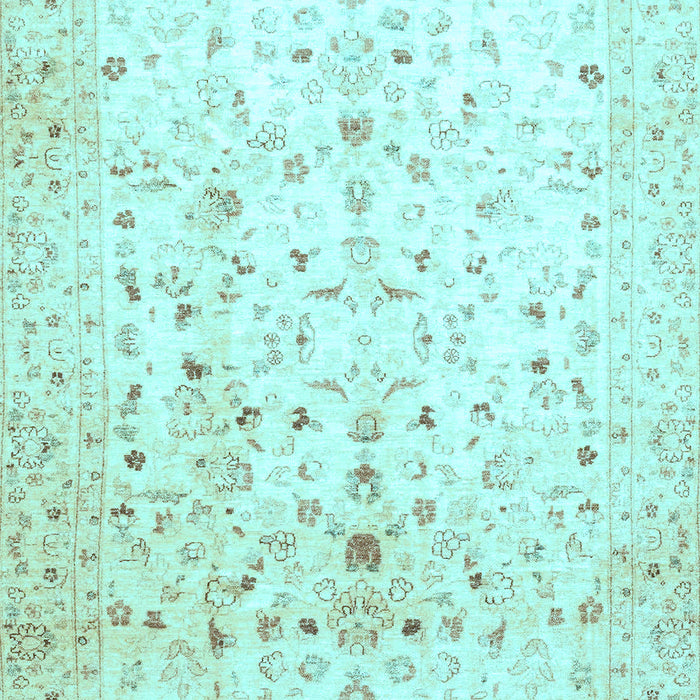 Oriental Light Blue Traditional Rug, abs3346lblu