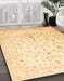 Machine Washable Abstract Sun Yellow Rug in a Family Room, wshabs3346