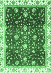 Oriental Emerald Green Traditional Rug, abs3347emgrn