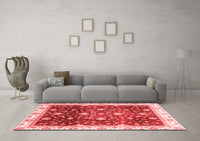 Machine Washable Oriental Red Traditional Rug, wshabs3347red