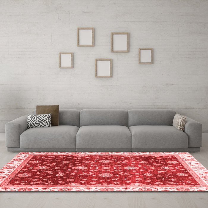 Traditional Red Washable Rugs