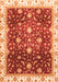 Machine Washable Oriental Orange Traditional Area Rugs, wshabs3347org