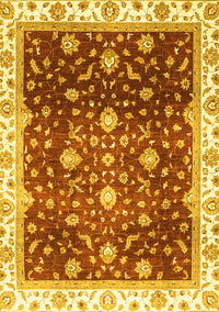 Oriental Yellow Traditional Rug, abs3347yw