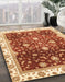 Abstract Red Oriental Rug in Family Room, abs3347