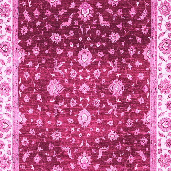 Machine Washable Oriental Pink Traditional Rug, wshabs3347pnk