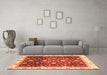 Machine Washable Oriental Orange Traditional Area Rugs in a Living Room, wshabs3347org