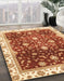 Machine Washable Abstract Red Rug in a Family Room, wshabs3347