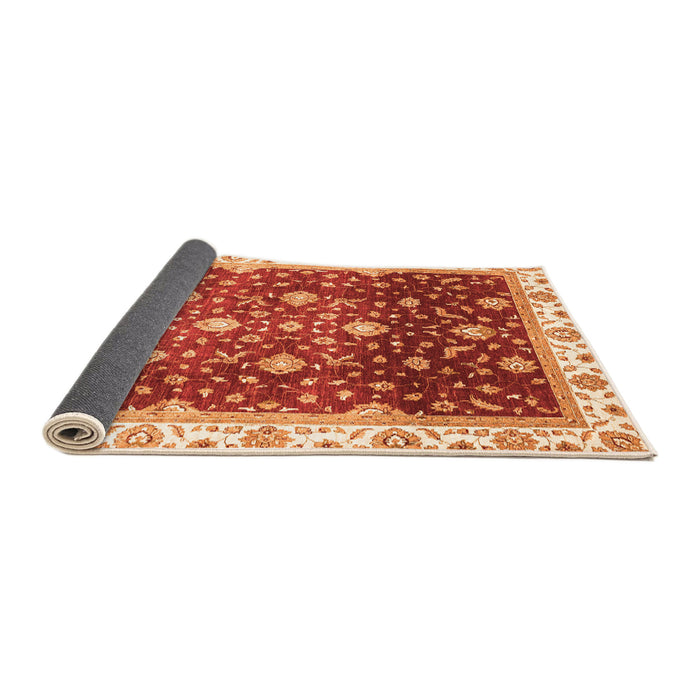 Sideview of Oriental Orange Traditional Rug, abs3347org