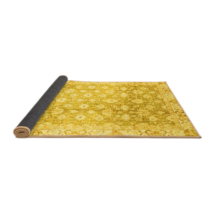 Sideview of Oriental Yellow Traditional Rug, abs3348yw