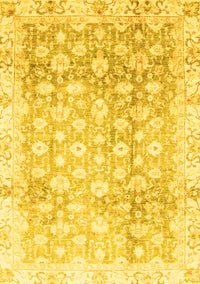 Oriental Yellow Traditional Rug, abs3348yw