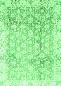 Oriental Emerald Green Traditional Rug, abs3348emgrn