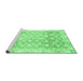 Sideview of Machine Washable Oriental Emerald Green Traditional Area Rugs, wshabs3348emgrn