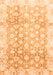 Machine Washable Oriental Orange Traditional Area Rugs, wshabs3348org