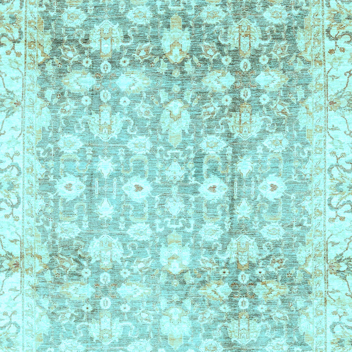 Oriental Light Blue Traditional Rug, abs3348lblu