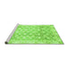 Sideview of Machine Washable Oriental Green Traditional Area Rugs, wshabs3348grn