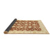 Sideview of Abstract Sun Yellow Oriental Rug, abs3349