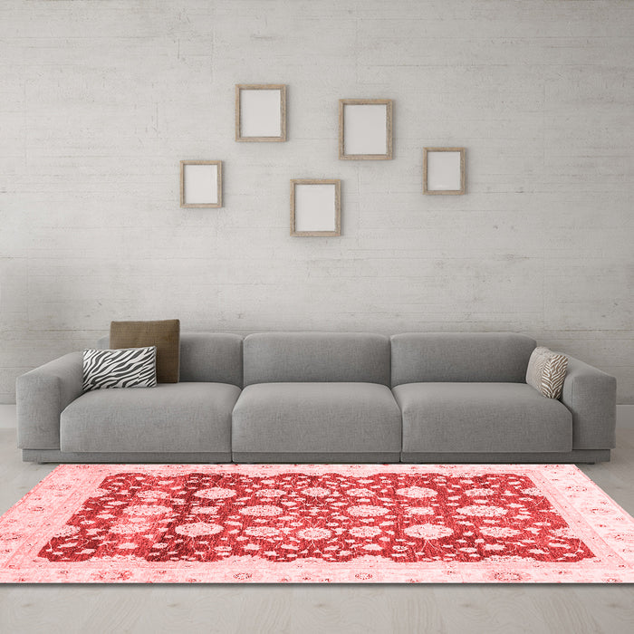 Traditional Red Washable Rugs