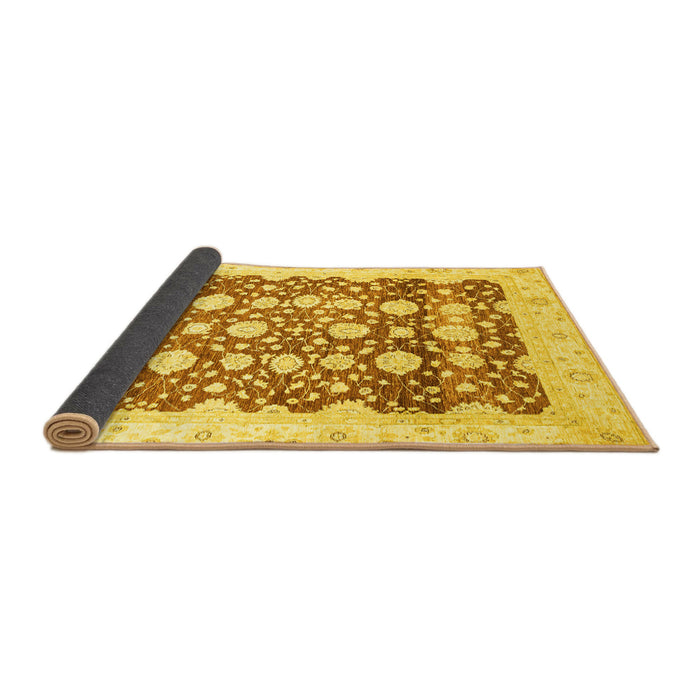 Sideview of Oriental Yellow Traditional Rug, abs3349yw