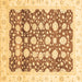 Square Oriental Brown Traditional Rug, abs3349brn