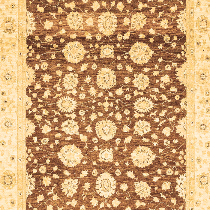 Machine Washable Oriental Brown Traditional Rug, wshabs3349brn
