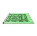 Sideview of Machine Washable Oriental Emerald Green Traditional Area Rugs, wshabs3349emgrn