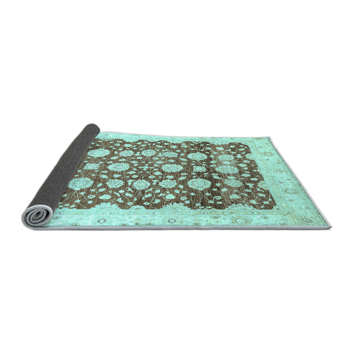 Sideview of Oriental Light Blue Traditional Rug, abs3349lblu