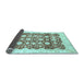 Sideview of Oriental Light Blue Traditional Rug, abs3349lblu