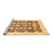 Sideview of Machine Washable Oriental Brown Traditional Rug, wshabs3349brn