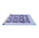 Sideview of Machine Washable Oriental Blue Traditional Rug, wshabs3349blu