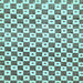 Square Machine Washable Checkered Light Blue Modern Rug, wshabs334lblu