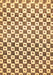 Checkered Brown Modern Rug, abs334brn