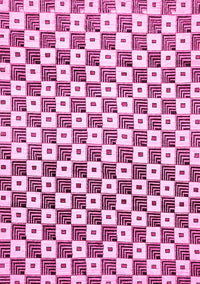 Checkered Pink Modern Rug, abs334pnk