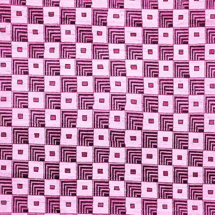 Checkered Pink Modern Rug, abs334pnk