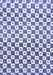 Checkered Blue Modern Rug, abs334blu