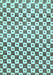 Machine Washable Checkered Light Blue Modern Rug, wshabs334lblu