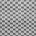 Square Machine Washable Checkered Gray Modern Rug, wshabs334gry