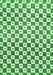 Machine Washable Checkered Emerald Green Modern Area Rugs, wshabs334emgrn