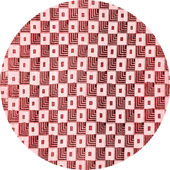 Checkered Red Modern Rug, abs334red