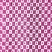 Square Machine Washable Checkered Pink Modern Rug, wshabs334pnk