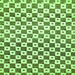 Square Checkered Green Modern Rug, abs334grn