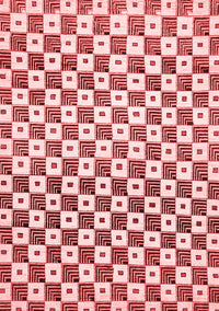 Checkered Red Modern Rug, abs334red