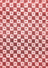 Checkered Red Modern Area Rugs