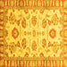 Square Machine Washable Oriental Yellow Traditional Rug, wshabs3350yw