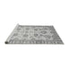 Sideview of Machine Washable Oriental Gray Traditional Rug, wshabs3350gry