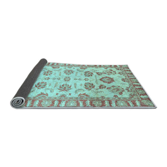 Sideview of Oriental Light Blue Traditional Rug, abs3350lblu
