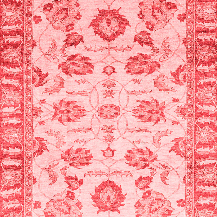 Machine Washable Oriental Red Traditional Rug, wshabs3350red